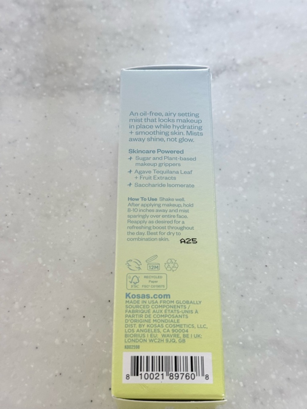 NEW! Kosas Cloud Set Mist Makeup Setting Spray —Unopened/Unused in box $40 value - Picture 3 of 3